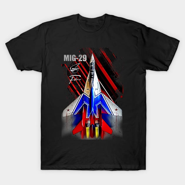 MIG-29 Fighterjet T-Shirt by aeroloversclothing